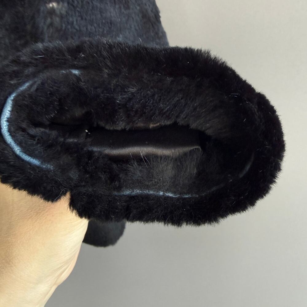 Vintage womens Fengshun fur jacket - black - cropped - fox - mink? - size M - Picture 13 of 15